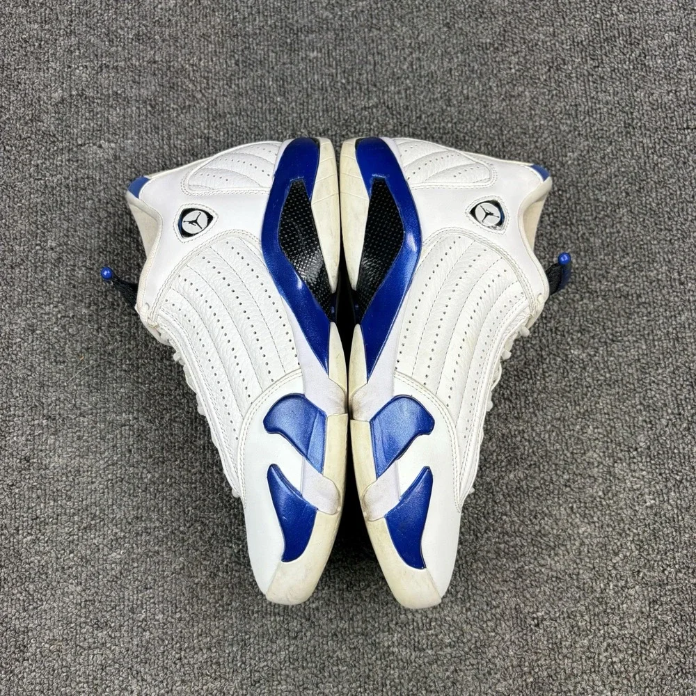 Jordan Air Jordan 14 Retro Hyper Royal White Blue Men's Sz 8 Sneakers 487471-104
